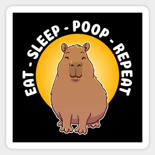 Eat Sleep Poop Repeat Quote Sticker